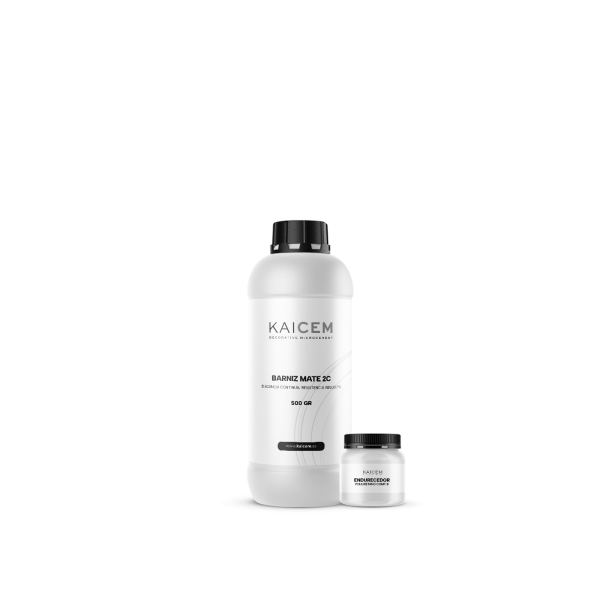 Barniz mate 2C, microcemento