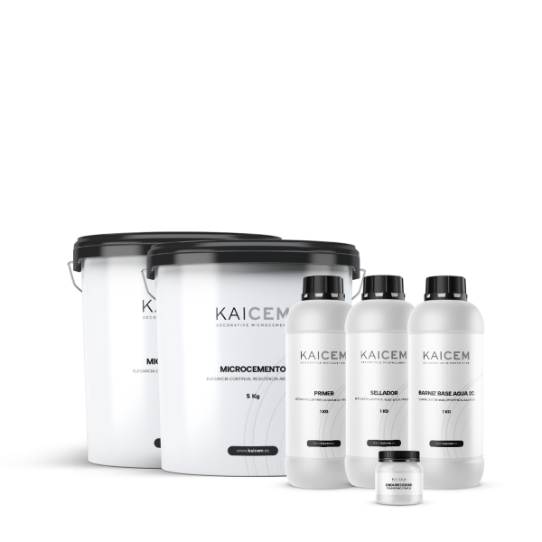 Kit 10 m2 · Paredes lisas Microcemento