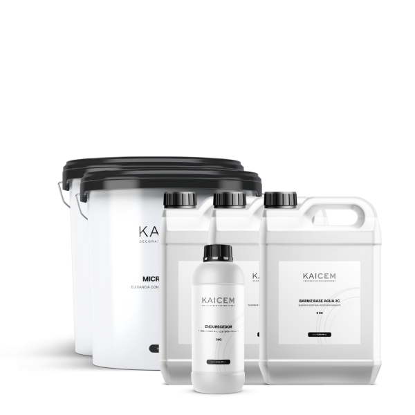 Kit 50 m2 · Paredes lisas Microcemento