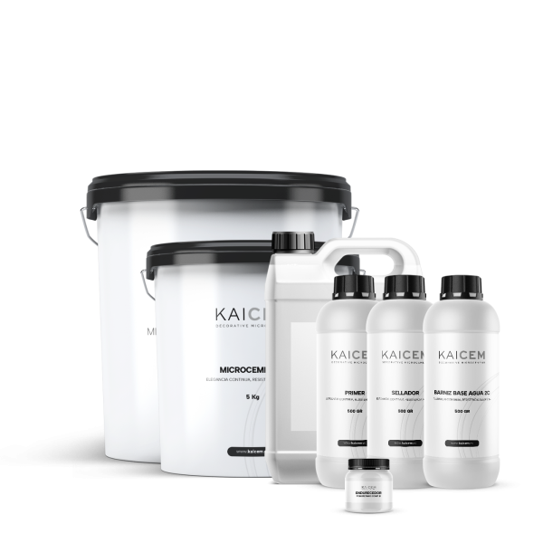 Kit 10 m2 · Suelos interiores Microcemento