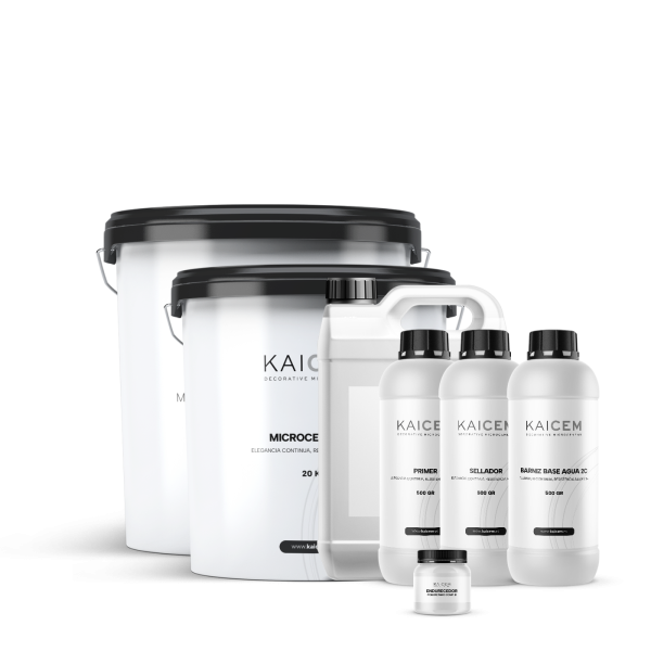 Kit 30 m2 · Suelos interiores Microcemento