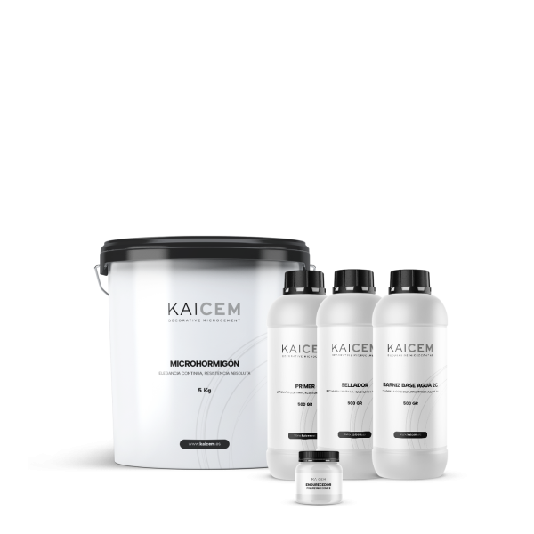 Kit 5 m2 · Paredes lisas Microhormigón